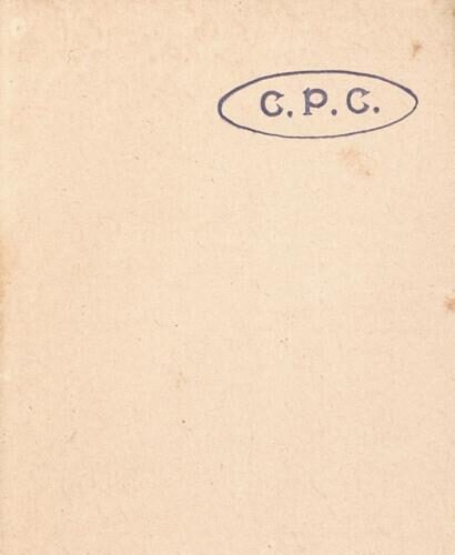 14 x 7 cm; 14 p. + 114 p. + 10 s.p., l. 2 bookplate CPC on recto, l. 3 typographic ornament of the series on recto and illust